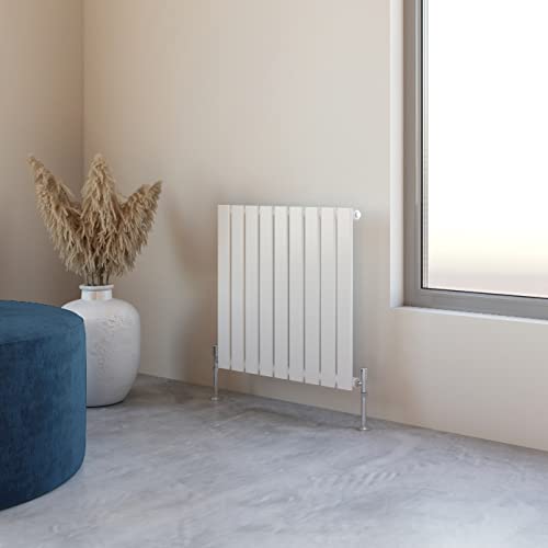 Flat Panel Radiator 600x612mm Horizontal Design Single Tall Upright White Central Heating Rad