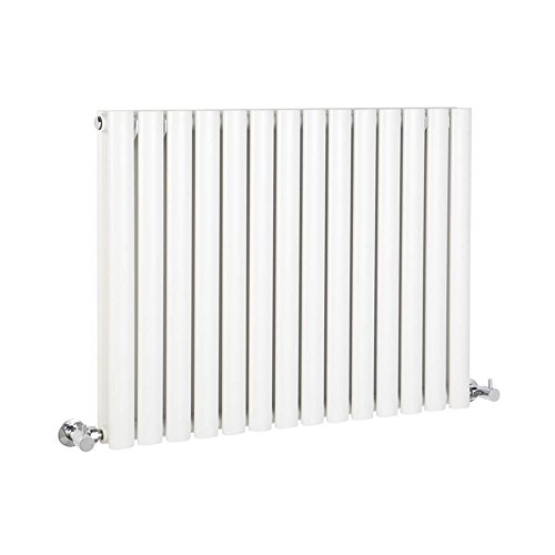 Milano Aruba - Modern White Horizontal Double Panel Radiator – 635mm x 826mm