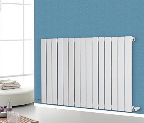 NRG 600x1020 Horizontal Flat Panel Designer Radiators Radiator Bathroom Central Heating Radiators Rad Single Column Gloss White