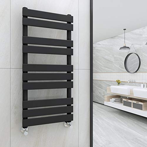 WarmeHaus Minimalist Bathroom Flat Panel Heated Towel Rail Radiator Rad Sand Grey 1000x450mm - Modern Central Heating Space Saving Radiators - Perfect for Bathrooms